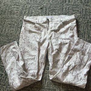 LOFT skinny snake print jeans